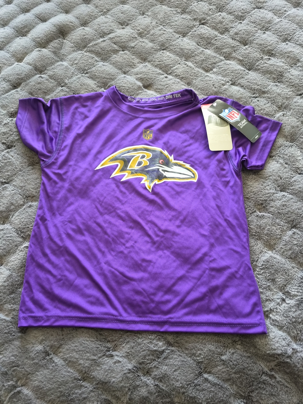 NFL Baltimore Ravens Purple Kids Tee with Team Logo
